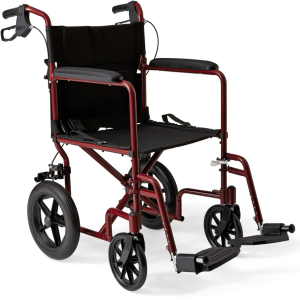 Medline Lightweight Foldable Transport Wheelchair